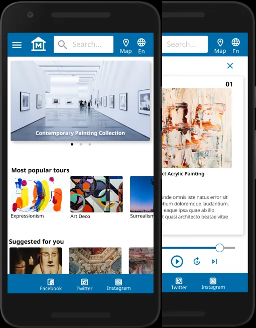 Art Museum Audio-Guide App — project overview